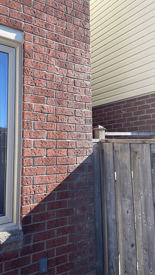 re-pointed brick