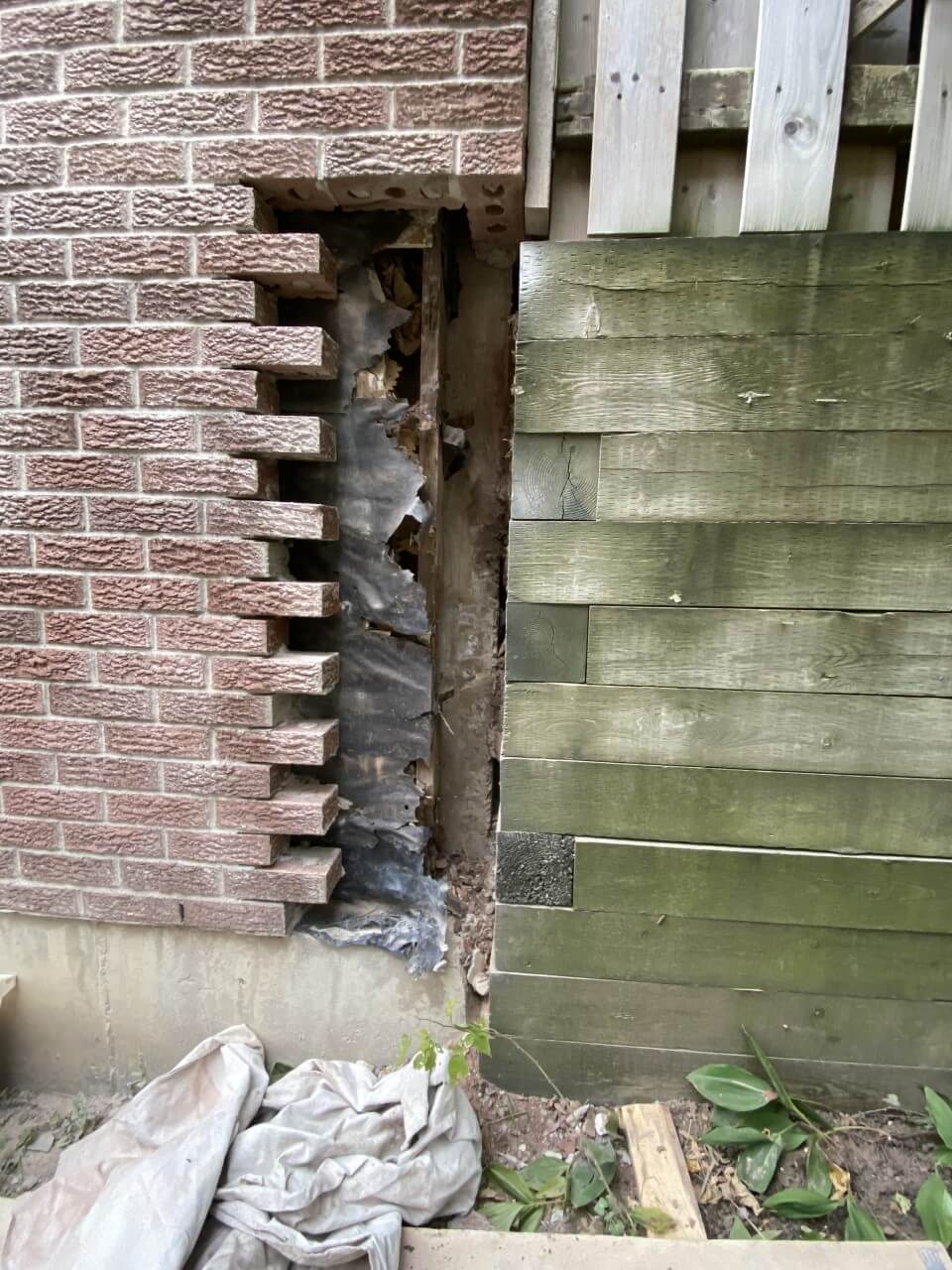 brick retaining wall repair